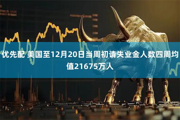 优先配 美国至12月20日当周初请失业金人数四周均值21675万人